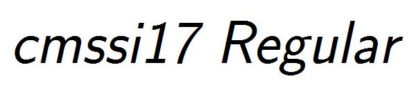 cmssi17 Regular字体