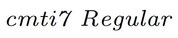 cmti7 Regular字体