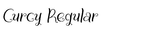 Curcy Regular字体