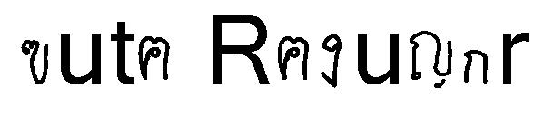 cute Regular字体