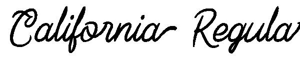 California Regular字体