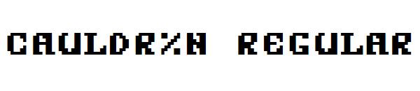 Cauldron Regular字体