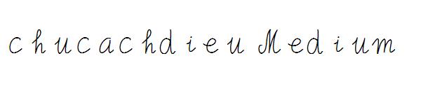 chucachdieu Medium字体