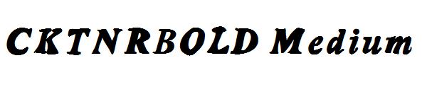CKTNRBOLD Medium字体