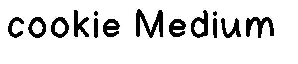 cookie Medium字体