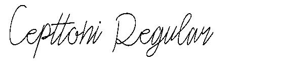 Cepttoni Regular字体