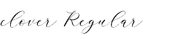 clover Regular字体
