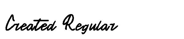 Created Regular字体