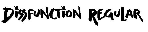 Dissfunction Regular字体