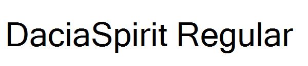 DaciaSpirit Regular字体