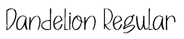 Dandelion Regular字体