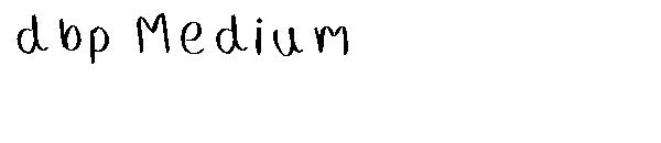 dbp Medium字体