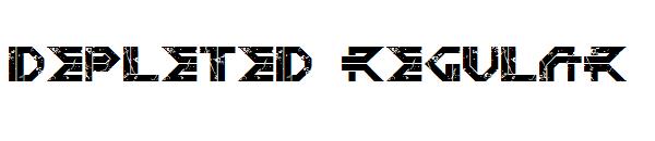 depleted Regular字体