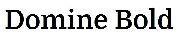 Domine Bold字体