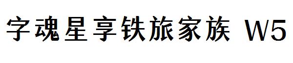 字魂星享铁旅家族 W5