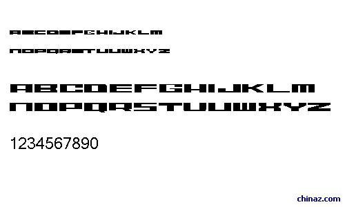 ZeroDegrees字体a