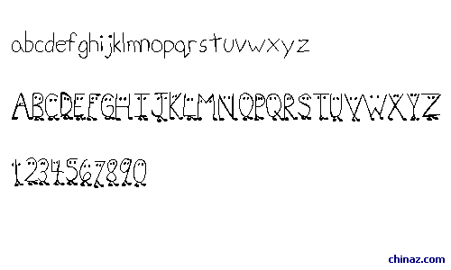 zhangQA字体a