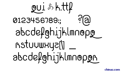 Quiあk字体 Quiあk字体免费下载 站长字体