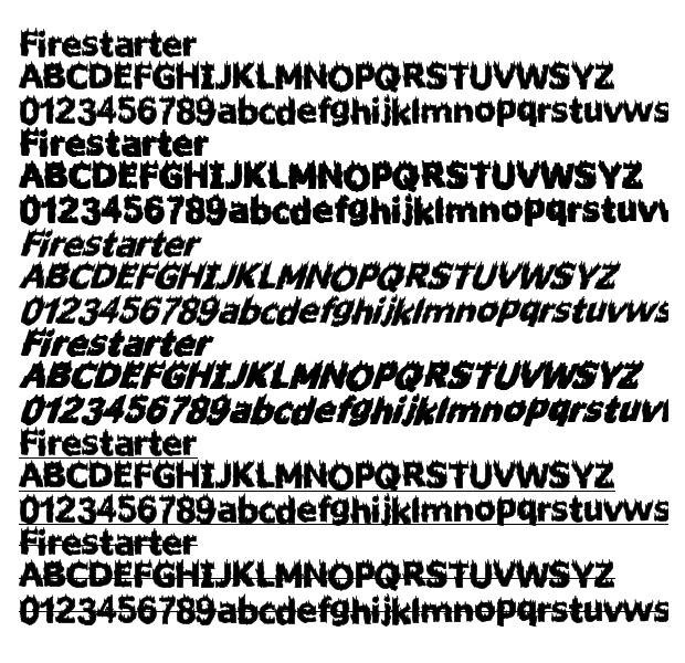 firestarter字体下载