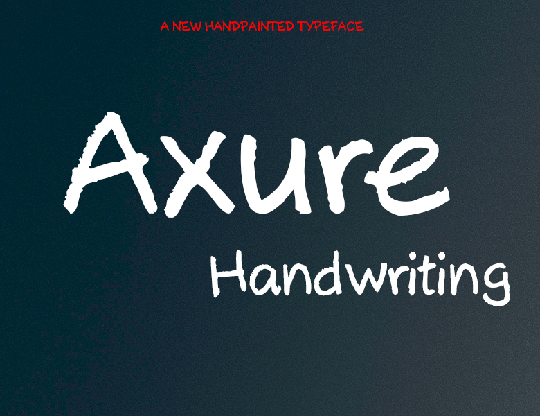 axurehandwriting字体下载