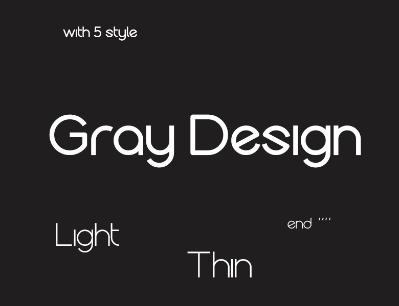 graydesign字体下载