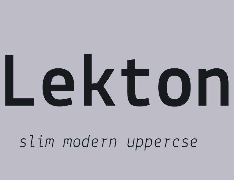 lekton字体下载