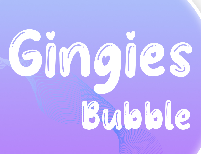 gingies bubble字体下载
