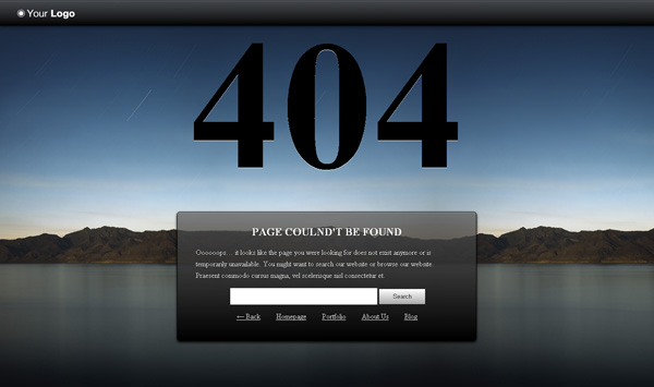 404错误css网页模板（web中404错误）  404错误css网页模板 模板下载 第1张