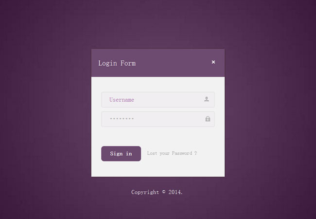 紫色网站登录页面模板（紫色的网页）