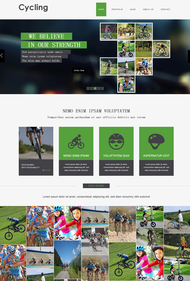 自行车运动爱好者网站模板（自行车爱好者app）  自行车运动爱好者网站模板 模板下载 第1张