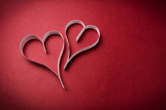 心心相依PPT背景图片