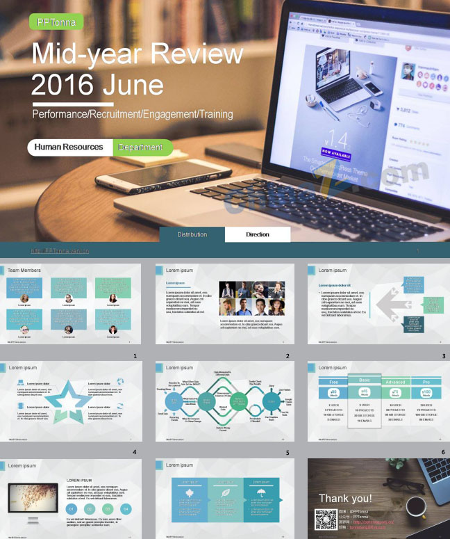 2016中商务工作情况报告ppt模板