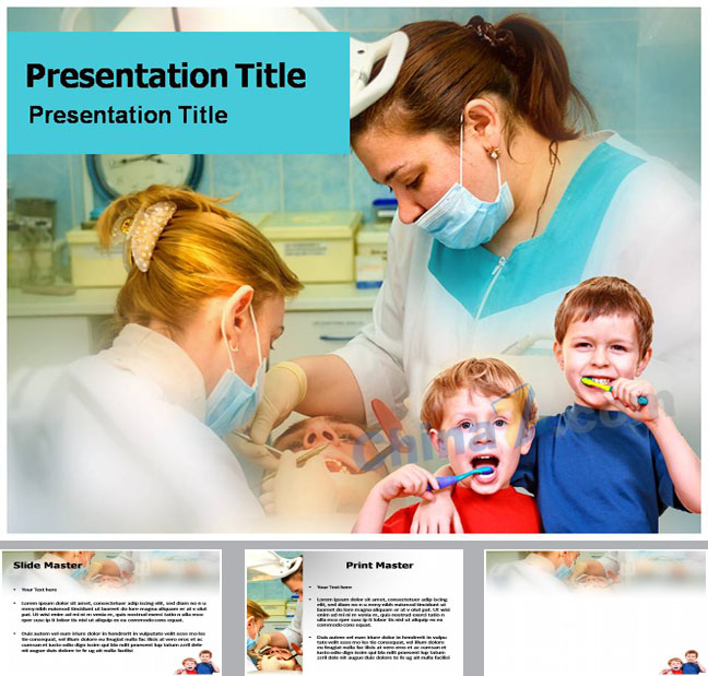 牙齿健康保护知识宣讲ppt模板