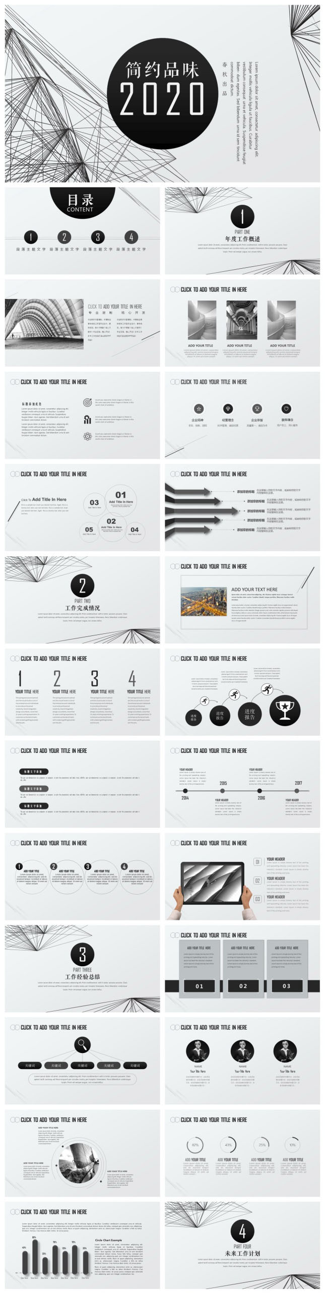 时尚企业宣传汇报总结PPT模板