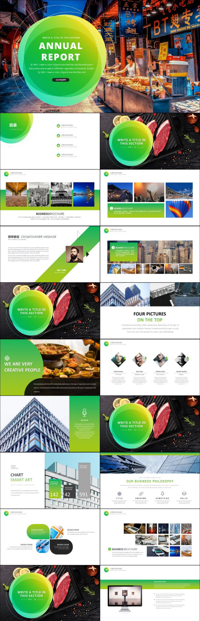 旅游餐饮商业计划PPT模板