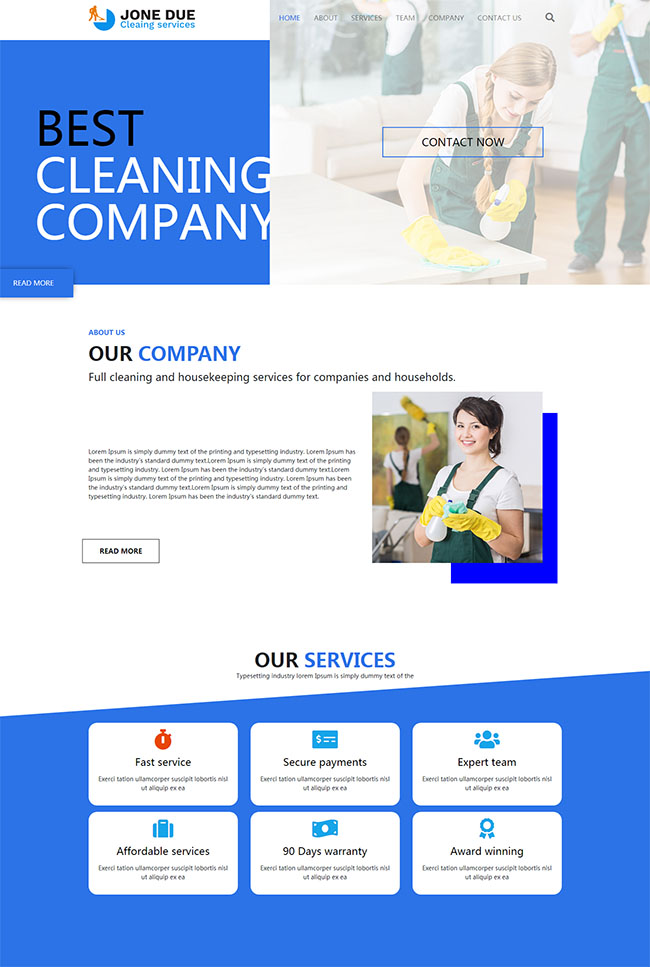 公司保洁外包企业网站模板（保洁外包服务公司）