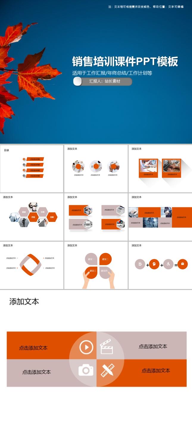 销售培训课件PPT模板