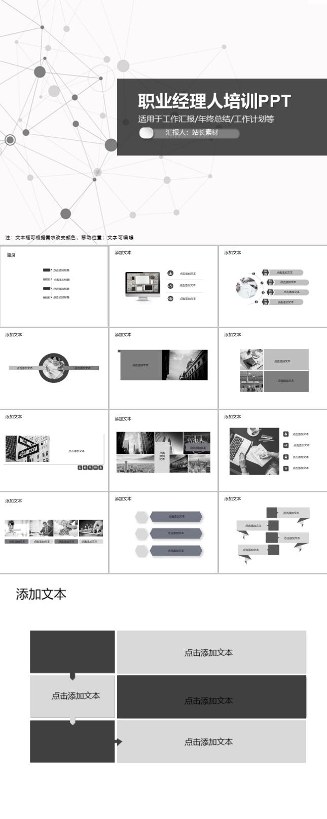 职业经理人培训PPT模板