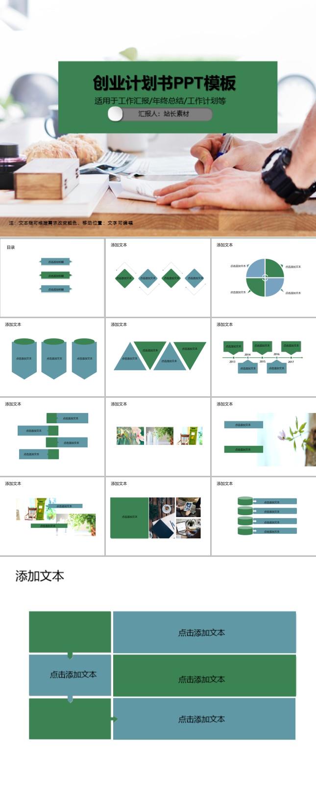 创业计划书PPT模板