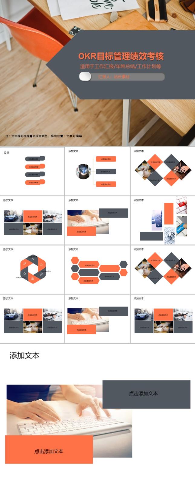 OKR目标管理绩效考核PPT模板