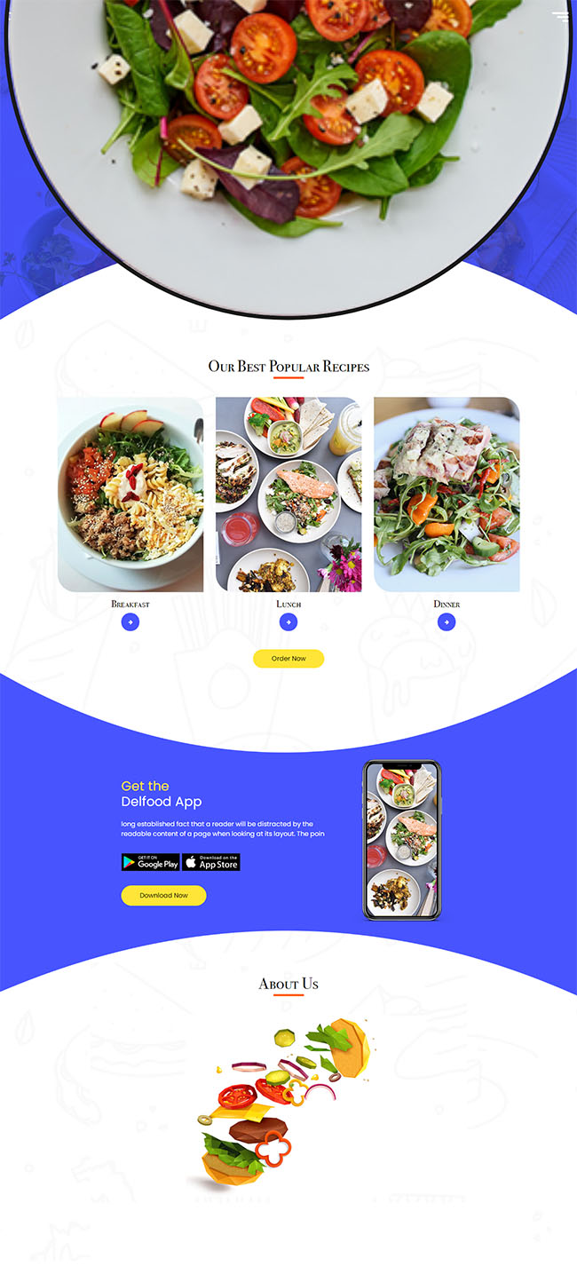 美食APP在线预定官网网站模板（美食预订app）