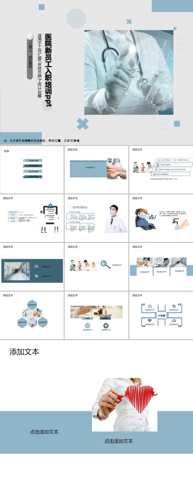 医院新员工入职培训ppt模板