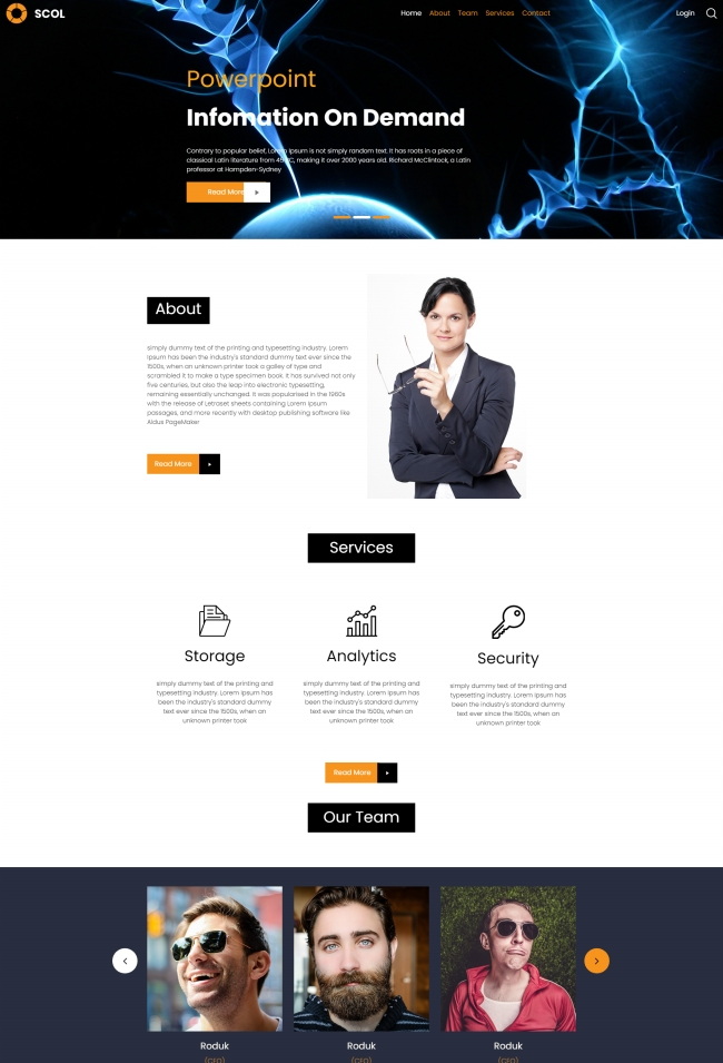 HTML5印刷排版服务行业网站模板，插图，来源：资源仓库www.zycang.com