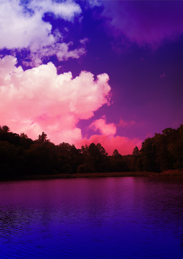 高清紫色天空图片下载