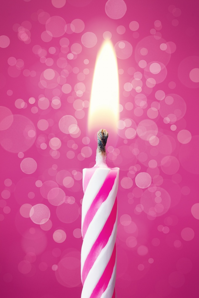 生日蜡烛唯美图片
