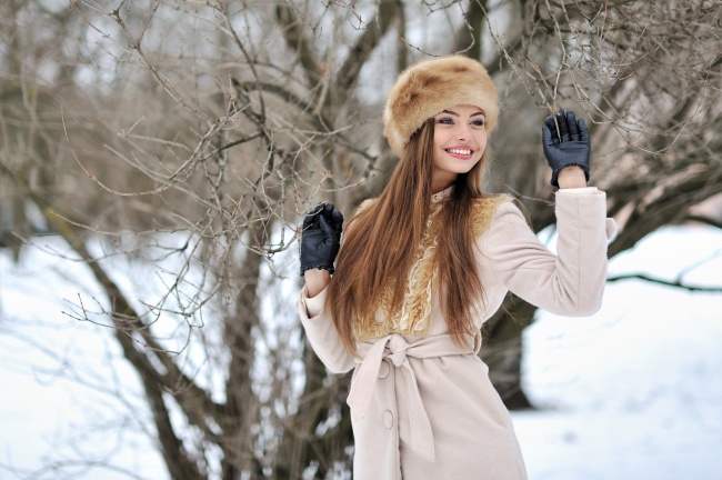 欧美美女冬季照片