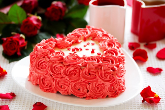 生日鲜花蛋糕图片