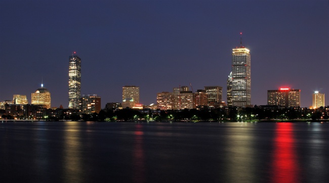波士顿夜景图片