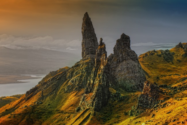 苏格兰斯凯岛岩石图片