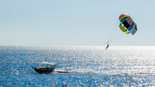 大海降落伞图片